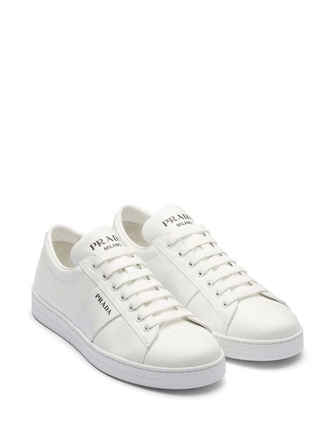 prada sneakers sale lyst|prada brushed leather sneakers.